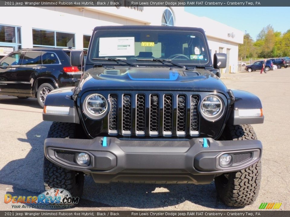 2021 Jeep Wrangler Unlimited Rubicon 4xe Hybrid Black / Black Photo #2