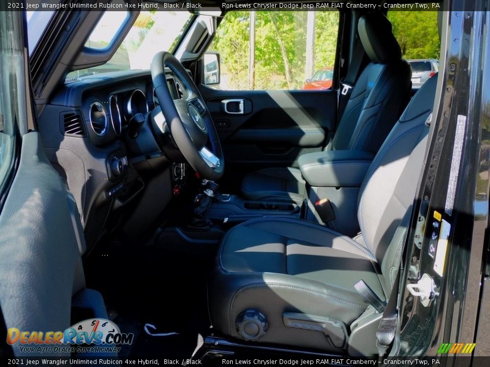 2021 Jeep Wrangler Unlimited Rubicon 4xe Hybrid Black / Black Photo #11