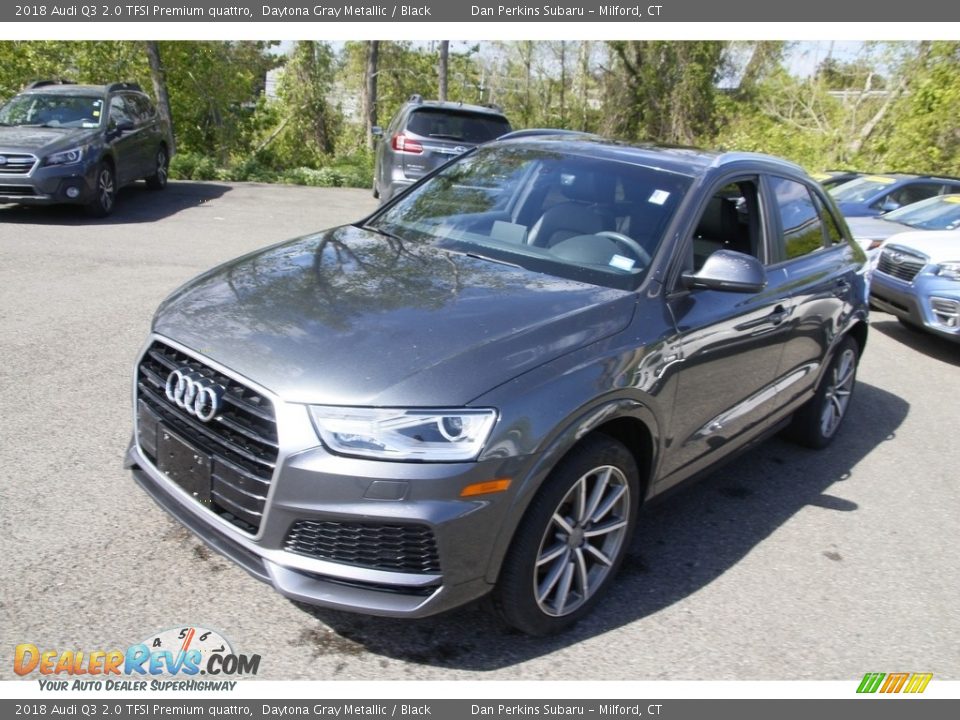 2018 Audi Q3 2.0 TFSI Premium quattro Daytona Gray Metallic / Black Photo #1