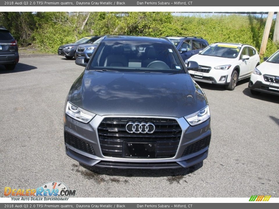 2018 Audi Q3 2.0 TFSI Premium quattro Daytona Gray Metallic / Black Photo #2