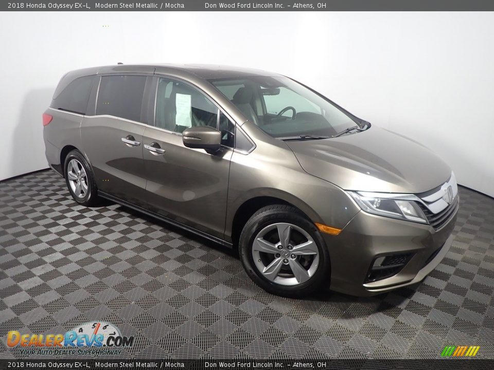 2018 Honda Odyssey EX-L Modern Steel Metallic / Mocha Photo #8