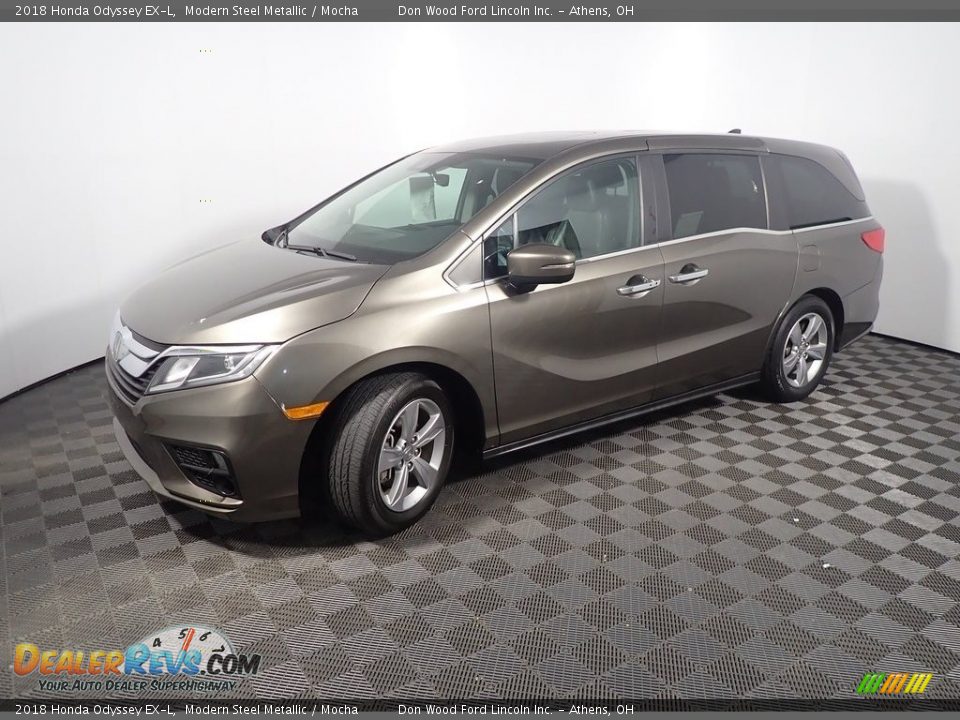 2018 Honda Odyssey EX-L Modern Steel Metallic / Mocha Photo #14