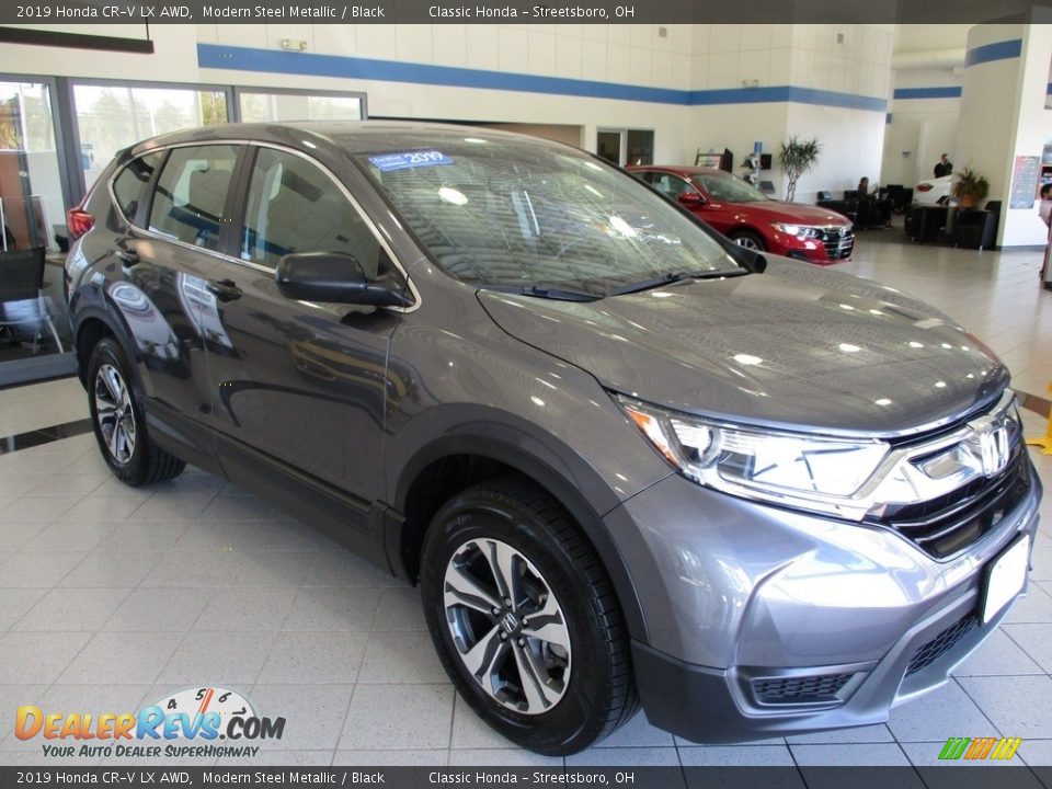 2019 Honda CR-V LX AWD Modern Steel Metallic / Black Photo #3