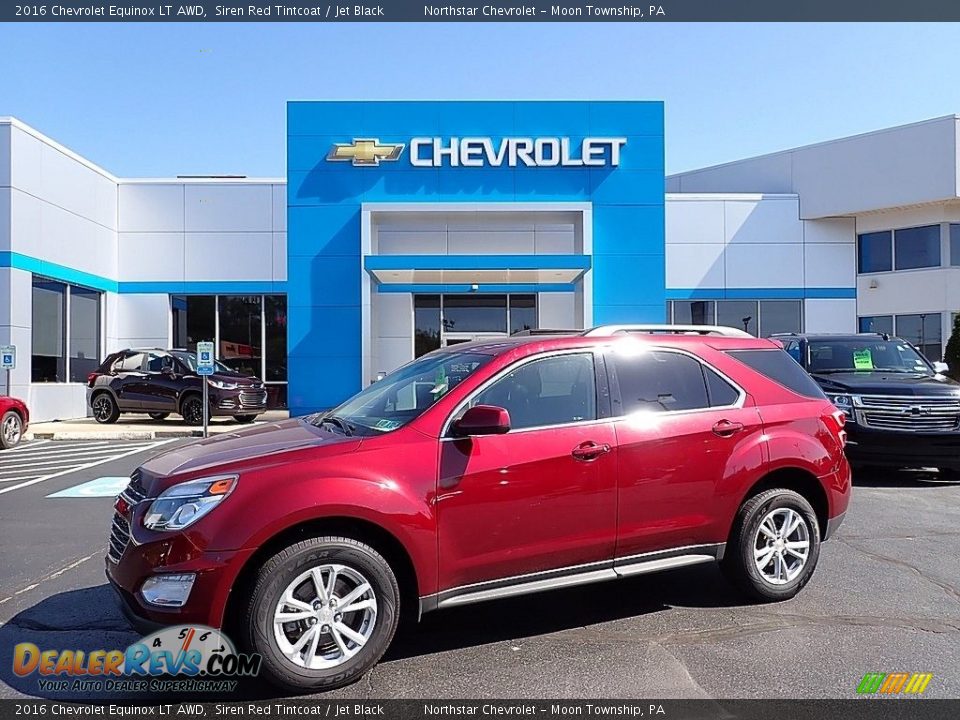 2016 Chevrolet Equinox LT AWD Siren Red Tintcoat / Jet Black Photo #1