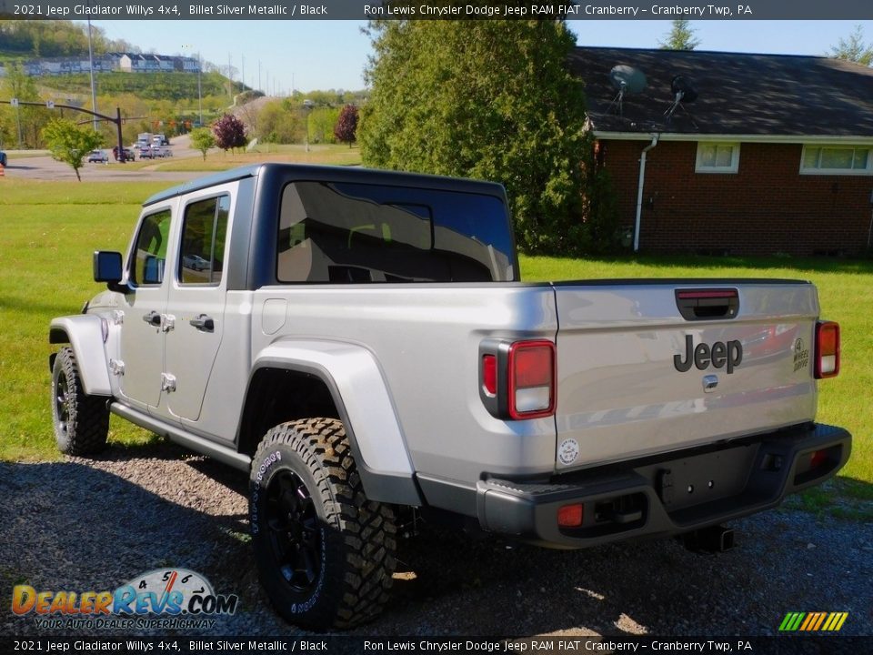 2021 Jeep Gladiator Willys 4x4 Billet Silver Metallic / Black Photo #8