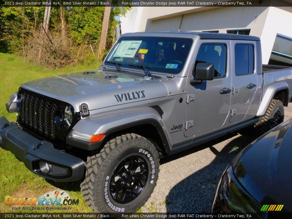 2021 Jeep Gladiator Willys 4x4 Billet Silver Metallic / Black Photo #9