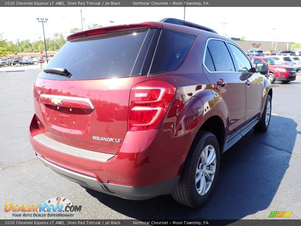 2016 Chevrolet Equinox LT AWD Siren Red Tintcoat / Jet Black Photo #8