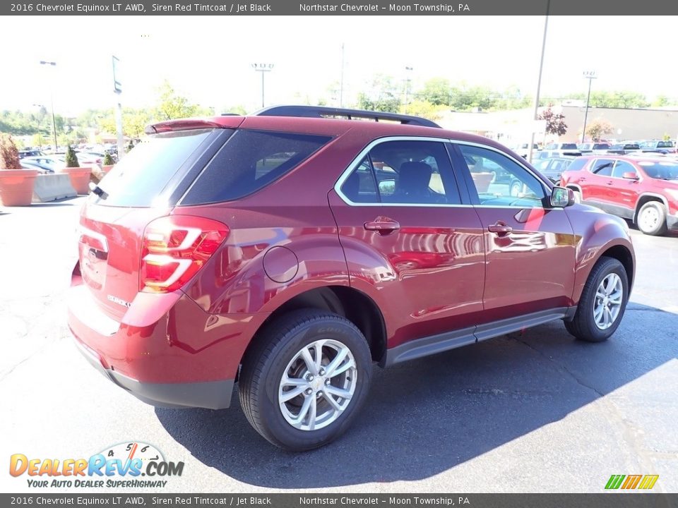 2016 Chevrolet Equinox LT AWD Siren Red Tintcoat / Jet Black Photo #9