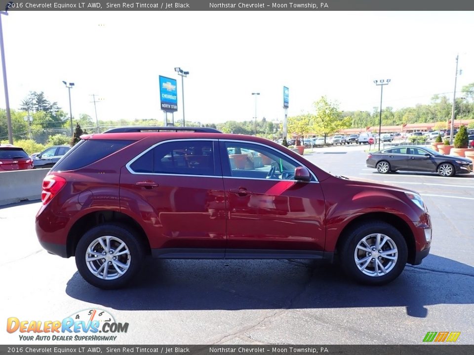 2016 Chevrolet Equinox LT AWD Siren Red Tintcoat / Jet Black Photo #10