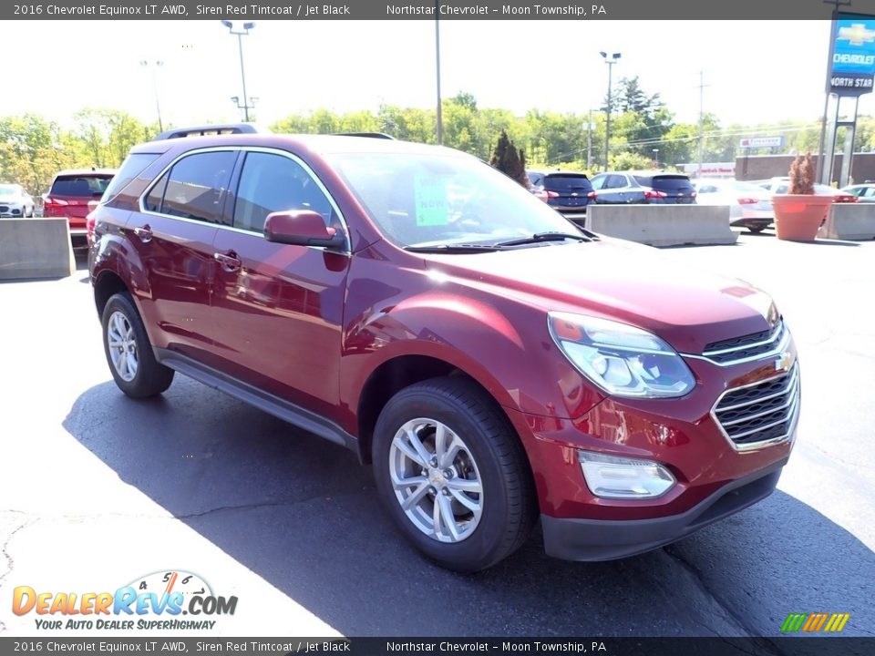 2016 Chevrolet Equinox LT AWD Siren Red Tintcoat / Jet Black Photo #11