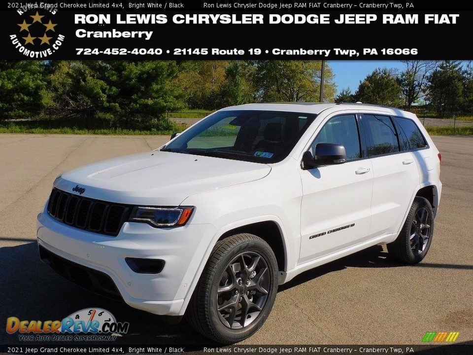 2021 Jeep Grand Cherokee Limited 4x4 Bright White / Black Photo #1