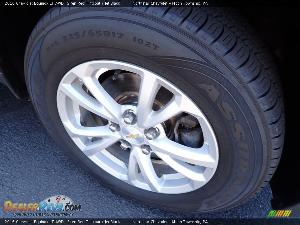 2016 Chevrolet Equinox LT AWD Siren Red Tintcoat / Jet Black Photo #14