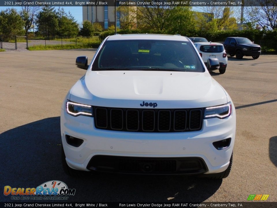 2021 Jeep Grand Cherokee Limited 4x4 Bright White / Black Photo #2