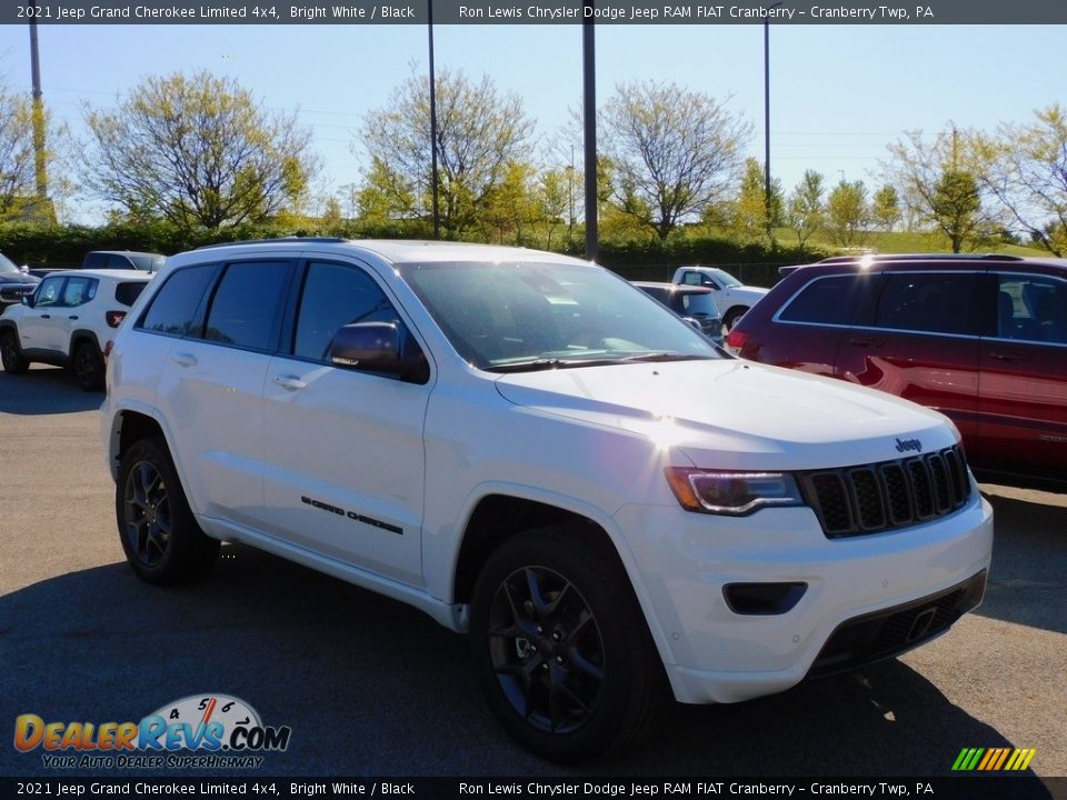 2021 Jeep Grand Cherokee Limited 4x4 Bright White / Black Photo #3