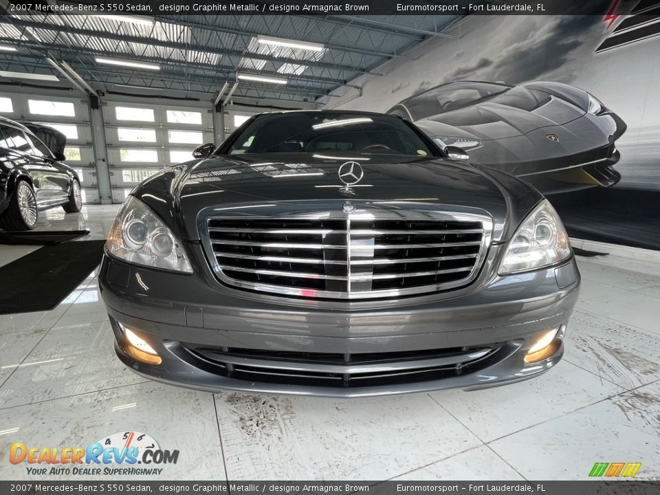 2007 Mercedes-Benz S 550 Sedan designo Graphite Metallic / designo Armagnac Brown Photo #36