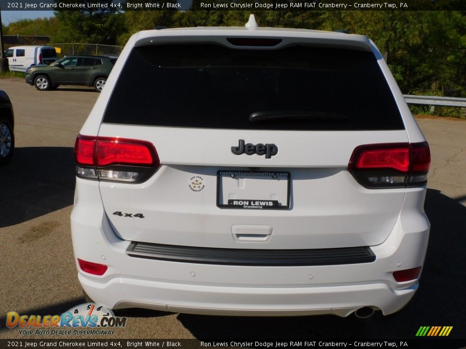 2021 Jeep Grand Cherokee Limited 4x4 Bright White / Black Photo #6