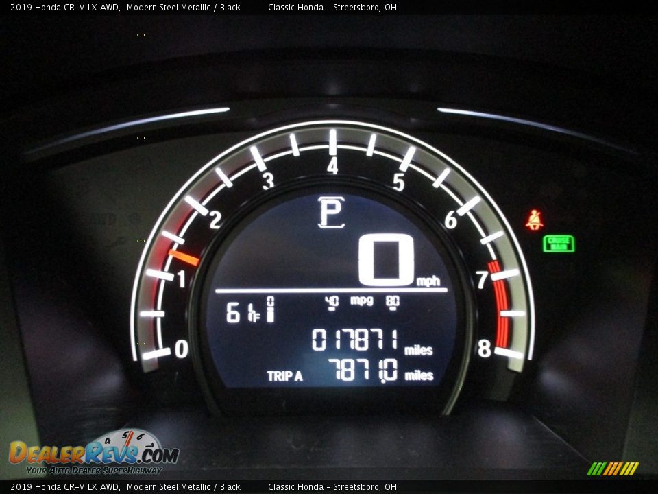 2019 Honda CR-V LX AWD Modern Steel Metallic / Black Photo #32