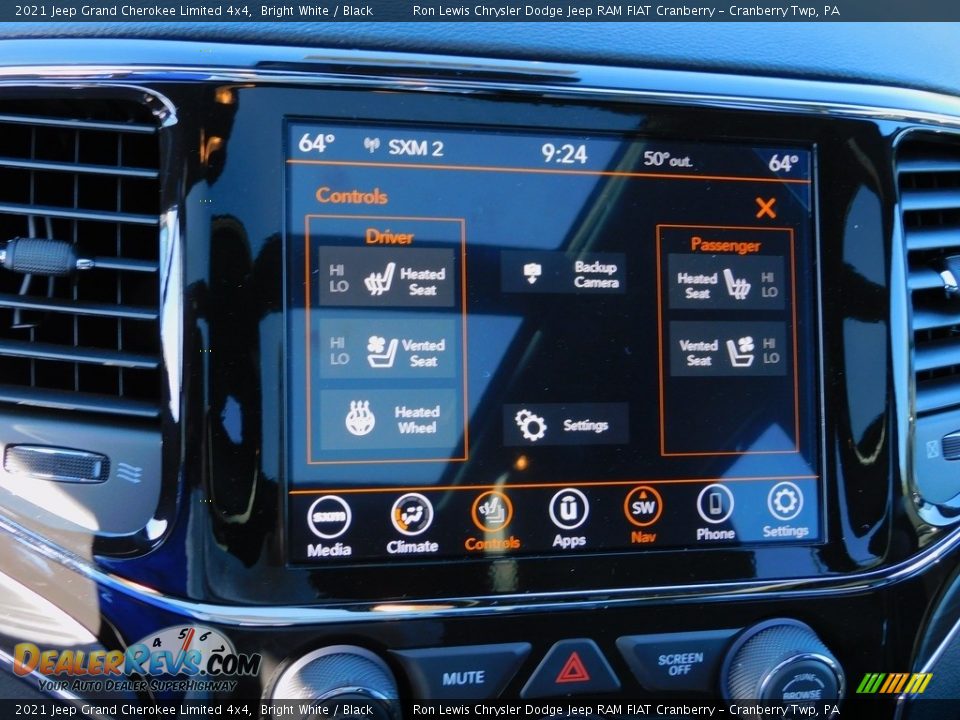 2021 Jeep Grand Cherokee Limited 4x4 Bright White / Black Photo #17