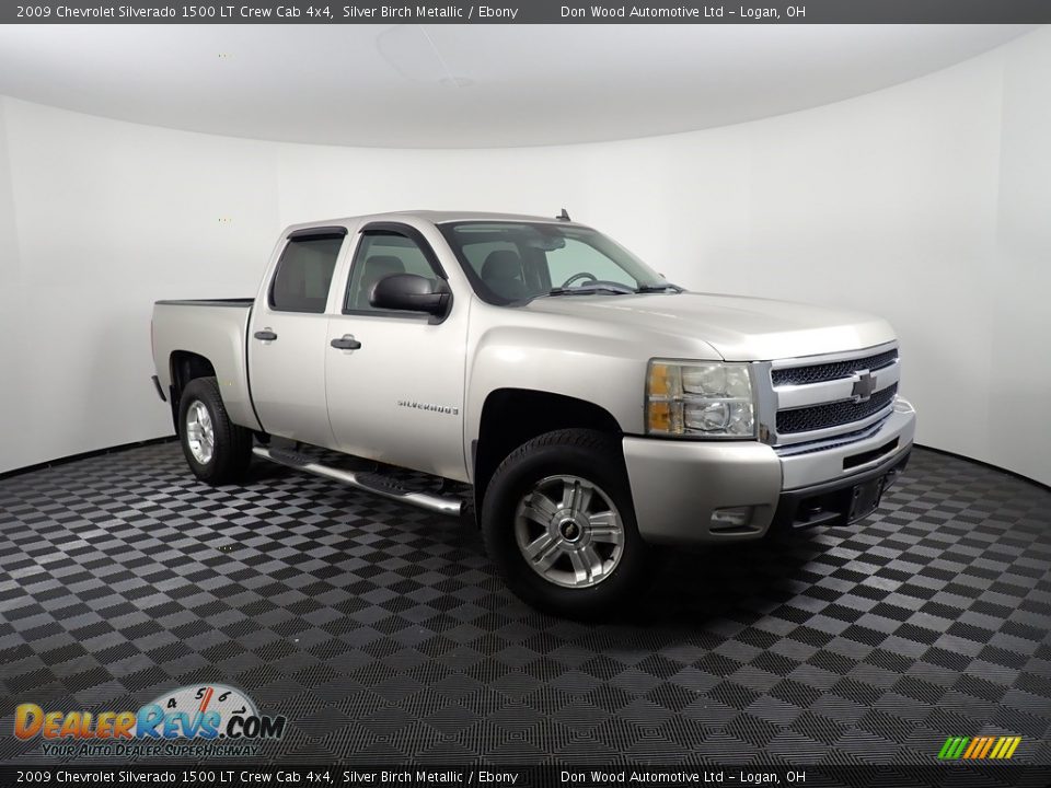 2009 Chevrolet Silverado 1500 LT Crew Cab 4x4 Silver Birch Metallic / Ebony Photo #2