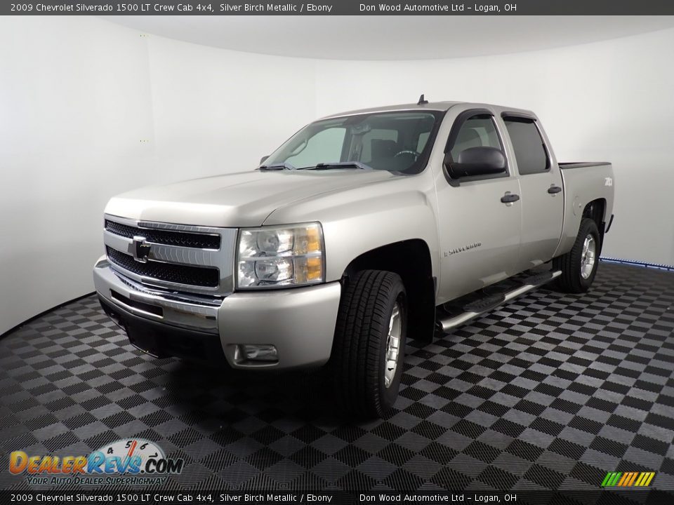 2009 Chevrolet Silverado 1500 LT Crew Cab 4x4 Silver Birch Metallic / Ebony Photo #6