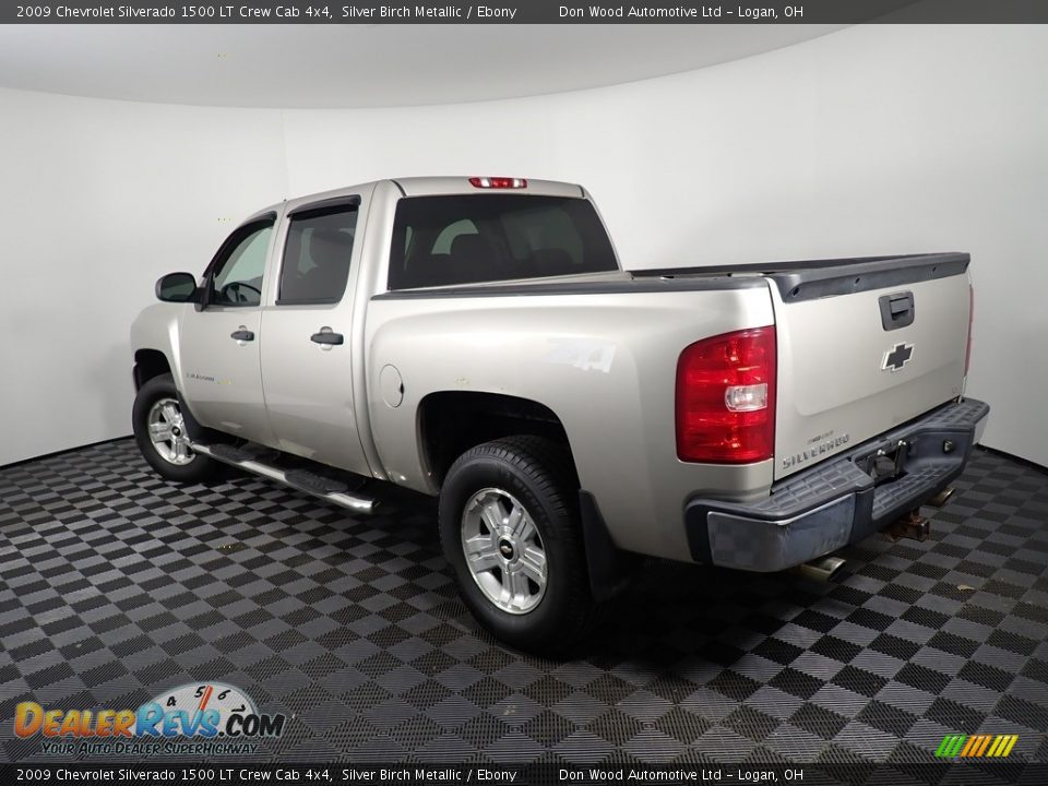 2009 Chevrolet Silverado 1500 LT Crew Cab 4x4 Silver Birch Metallic / Ebony Photo #9