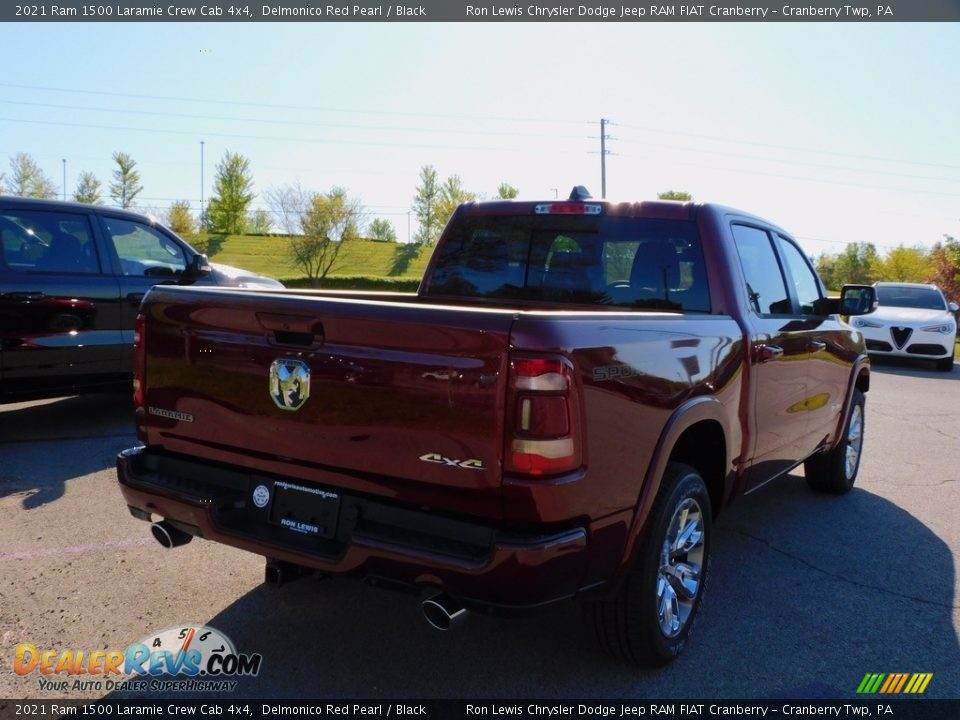 2021 Ram 1500 Laramie Crew Cab 4x4 Delmonico Red Pearl / Black Photo #5