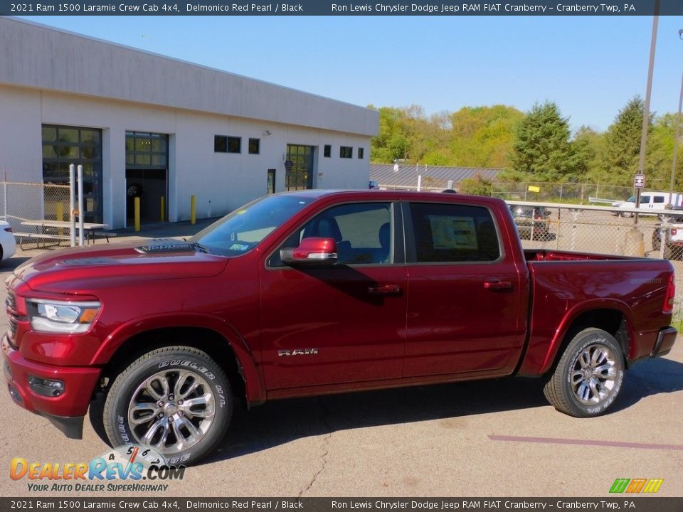 2021 Ram 1500 Laramie Crew Cab 4x4 Delmonico Red Pearl / Black Photo #9