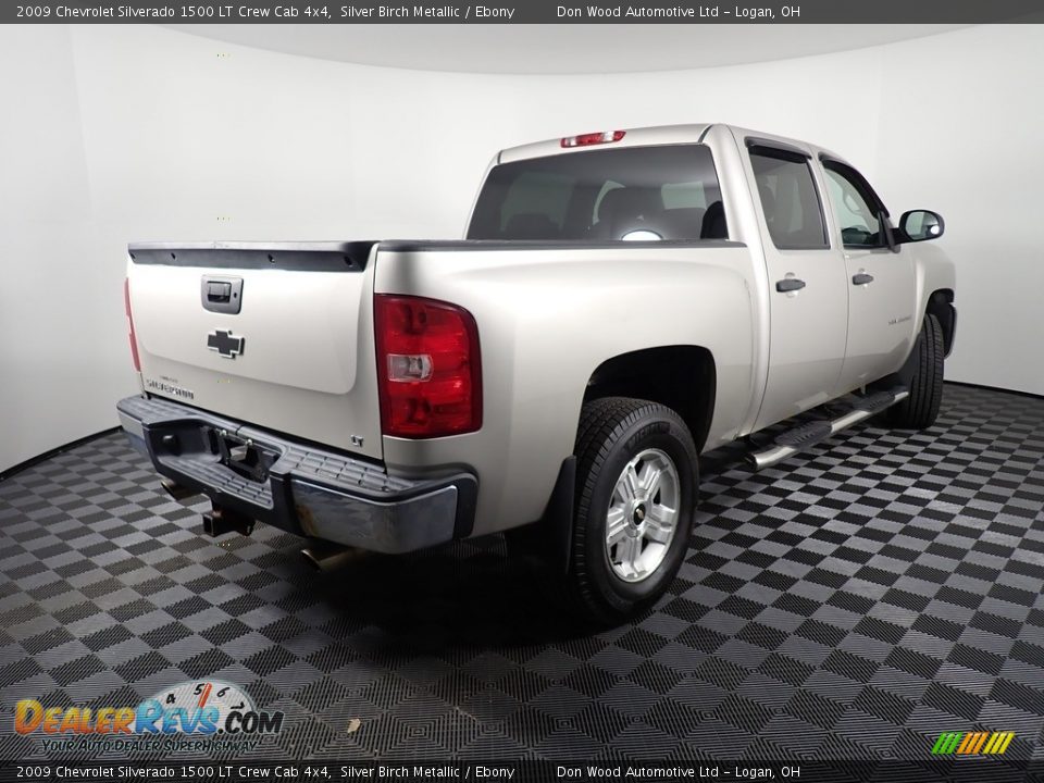 2009 Chevrolet Silverado 1500 LT Crew Cab 4x4 Silver Birch Metallic / Ebony Photo #13