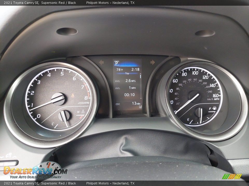 2021 Toyota Camry SE Supersonic Red / Black Photo #23