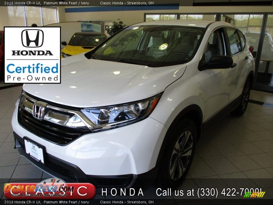 2019 Honda CR-V LX Platinum White Pearl / Ivory Photo #1