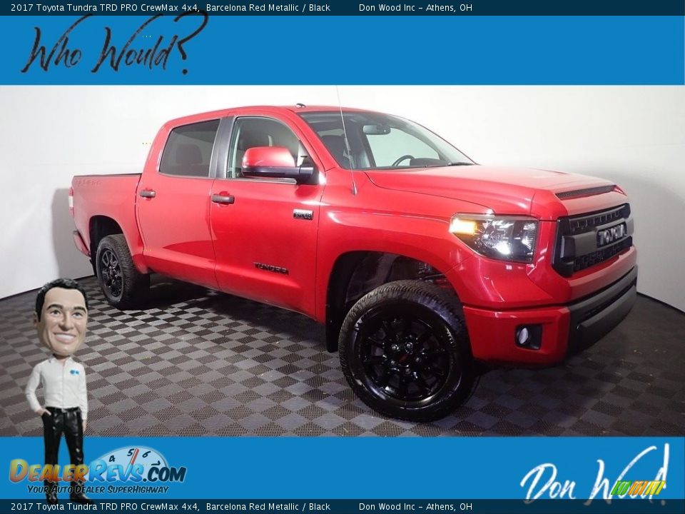2017 Toyota Tundra TRD PRO CrewMax 4x4 Barcelona Red Metallic / Black Photo #1