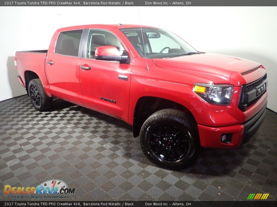 2017 Toyota Tundra TRD PRO CrewMax 4x4 Barcelona Red Metallic / Black Photo #4