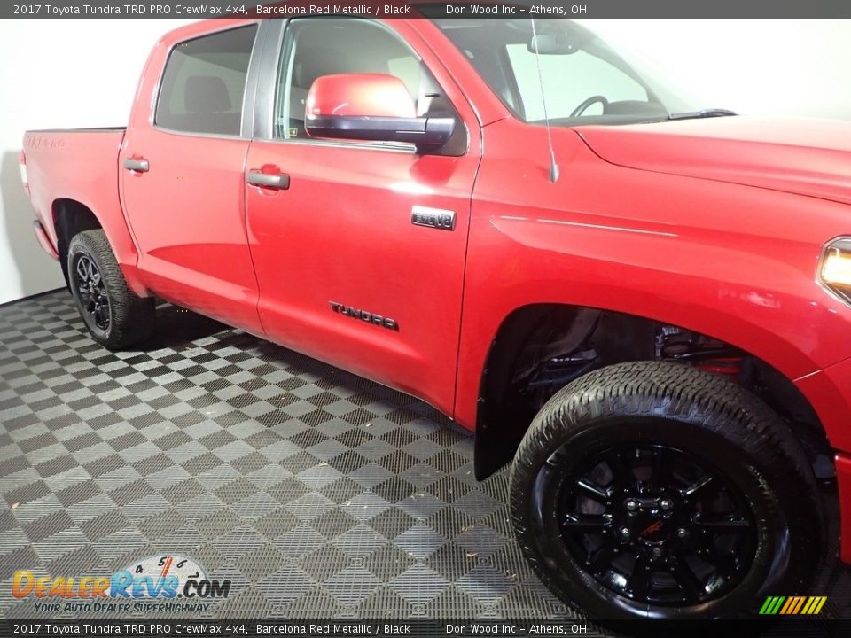 2017 Toyota Tundra TRD PRO CrewMax 4x4 Barcelona Red Metallic / Black Photo #5