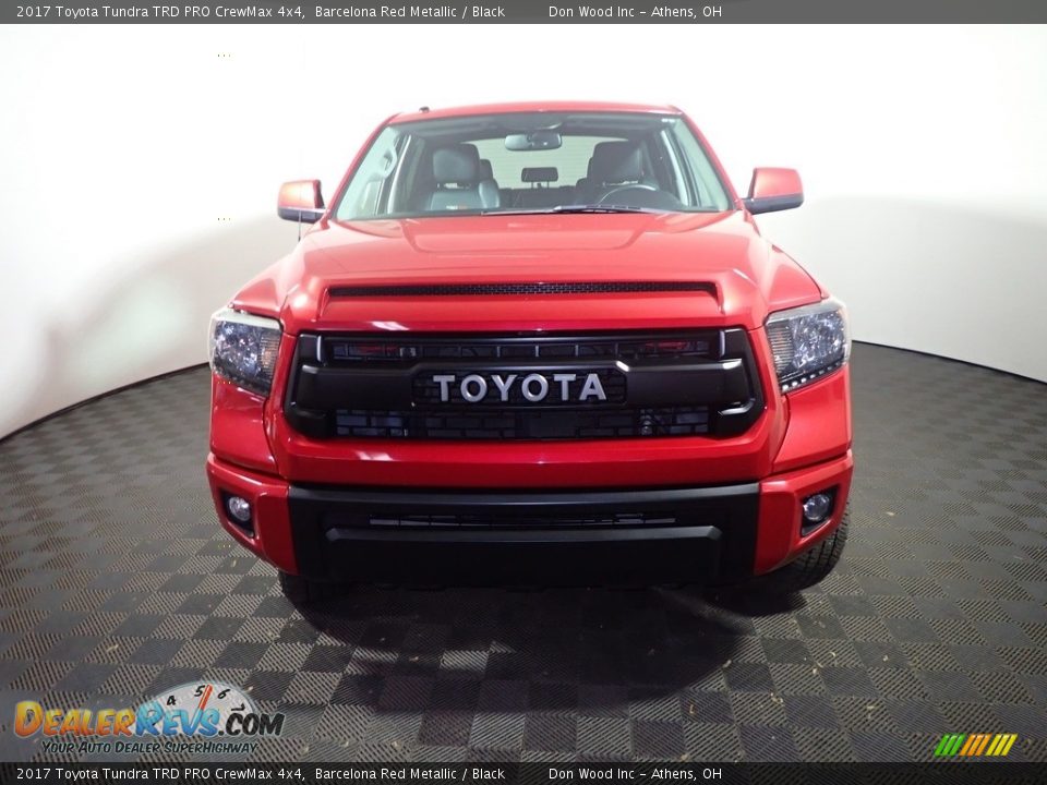 2017 Toyota Tundra TRD PRO CrewMax 4x4 Barcelona Red Metallic / Black Photo #6