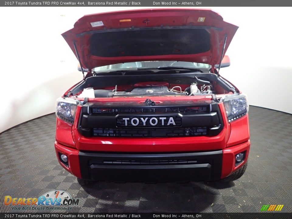 2017 Toyota Tundra TRD PRO CrewMax 4x4 Barcelona Red Metallic / Black Photo #7