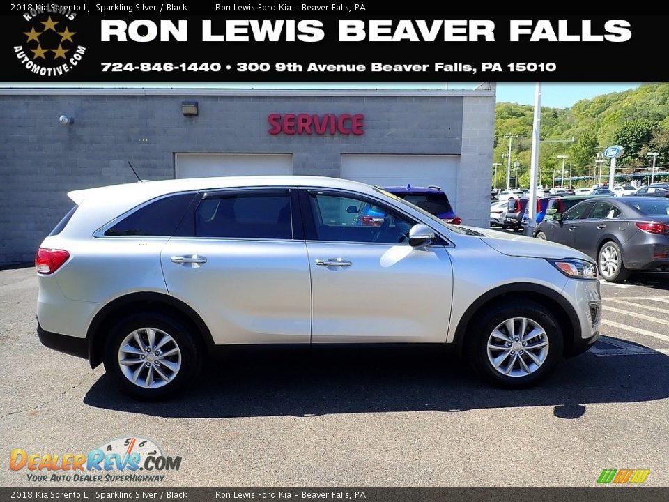 2018 Kia Sorento L Sparkling Silver / Black Photo #1