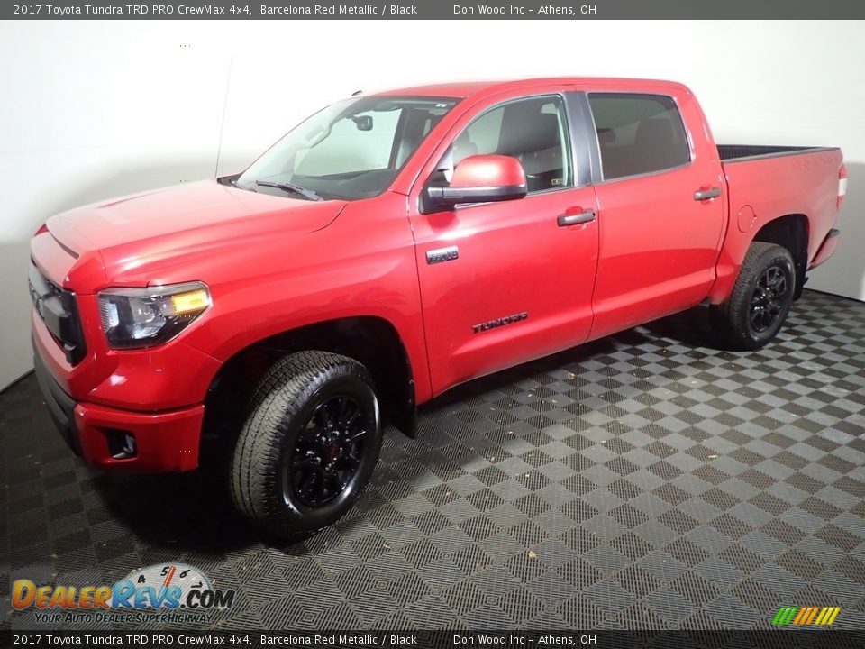 2017 Toyota Tundra TRD PRO CrewMax 4x4 Barcelona Red Metallic / Black Photo #10