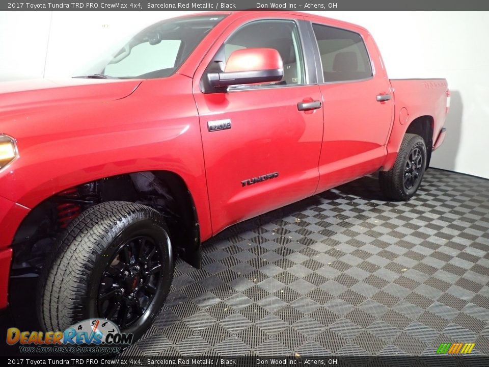 2017 Toyota Tundra TRD PRO CrewMax 4x4 Barcelona Red Metallic / Black Photo #11