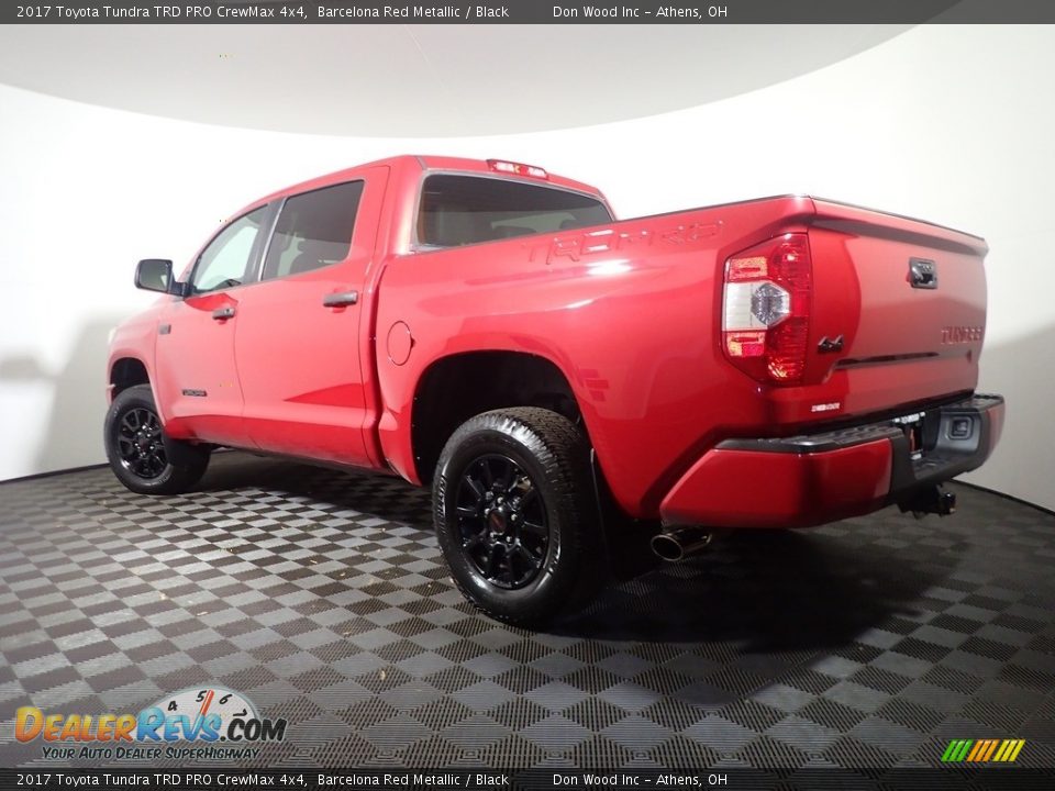 2017 Toyota Tundra TRD PRO CrewMax 4x4 Barcelona Red Metallic / Black Photo #12