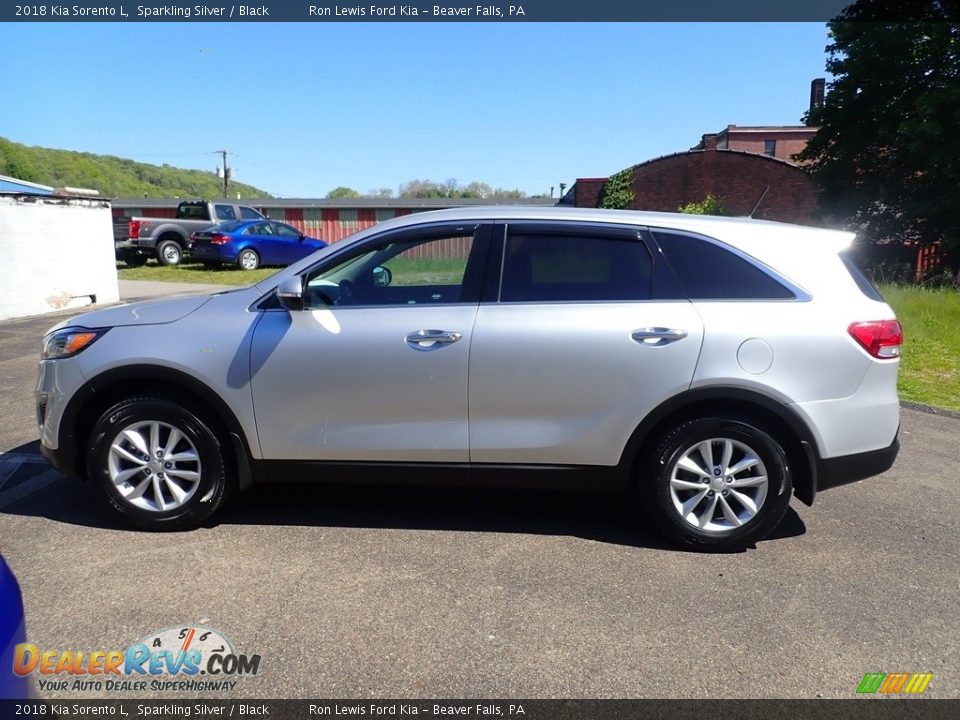 2018 Kia Sorento L Sparkling Silver / Black Photo #6