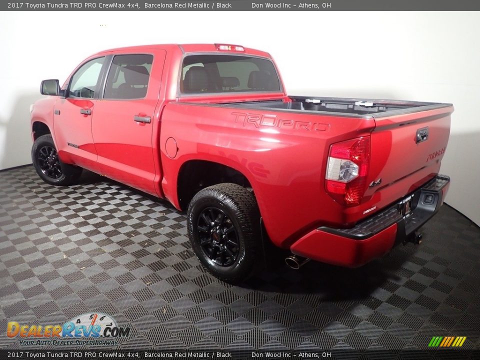 2017 Toyota Tundra TRD PRO CrewMax 4x4 Barcelona Red Metallic / Black Photo #13