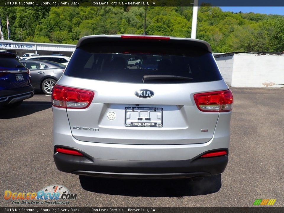 2018 Kia Sorento L Sparkling Silver / Black Photo #8