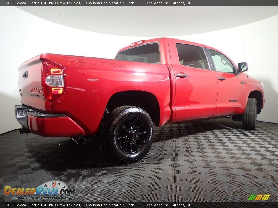 2017 Toyota Tundra TRD PRO CrewMax 4x4 Barcelona Red Metallic / Black Photo #16