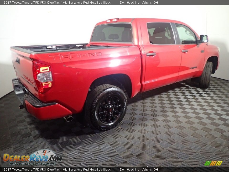 2017 Toyota Tundra TRD PRO CrewMax 4x4 Barcelona Red Metallic / Black Photo #17