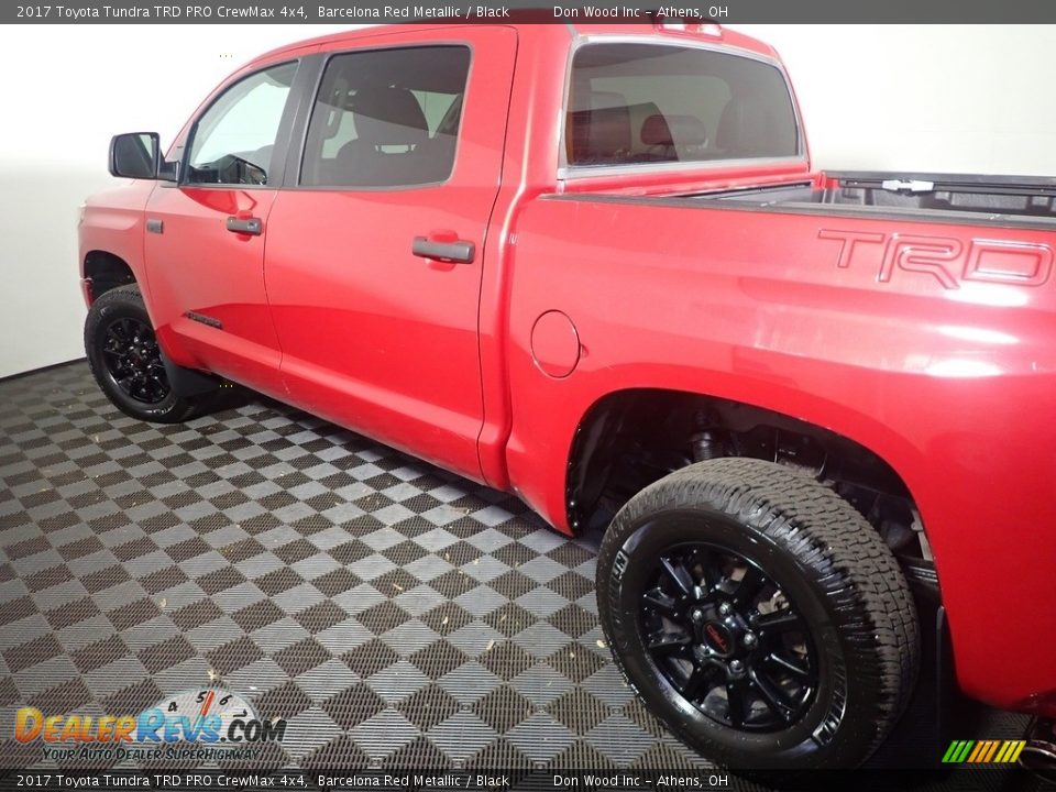 2017 Toyota Tundra TRD PRO CrewMax 4x4 Barcelona Red Metallic / Black Photo #18