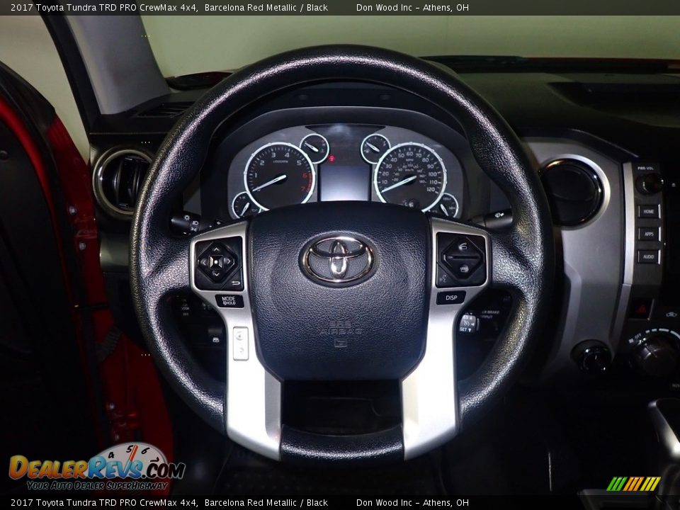 2017 Toyota Tundra TRD PRO CrewMax 4x4 Barcelona Red Metallic / Black Photo #27