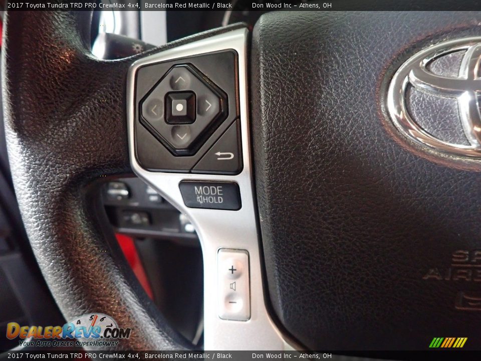 2017 Toyota Tundra TRD PRO CrewMax 4x4 Barcelona Red Metallic / Black Photo #29