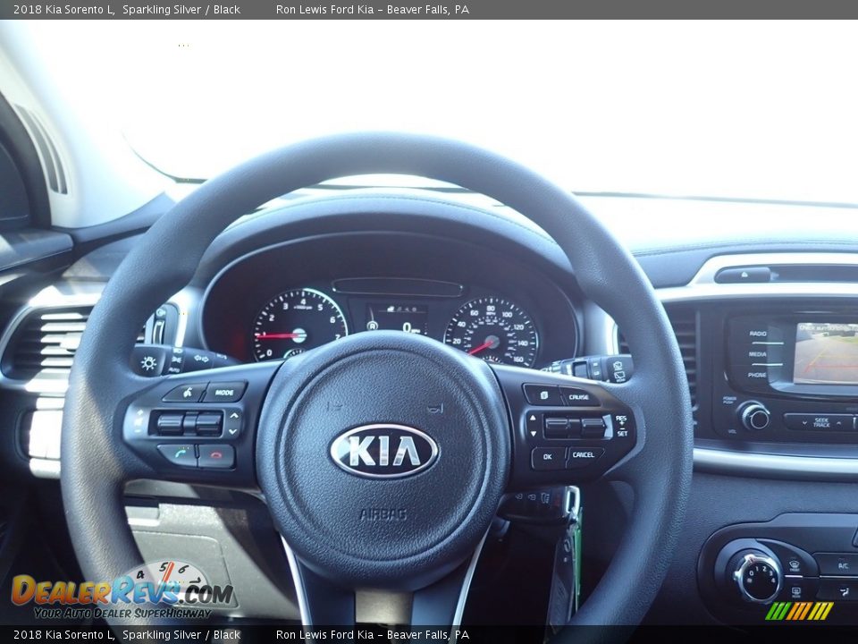 2018 Kia Sorento L Sparkling Silver / Black Photo #22