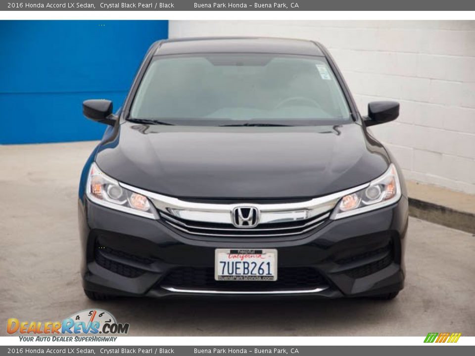 2016 Honda Accord LX Sedan Crystal Black Pearl / Black Photo #7