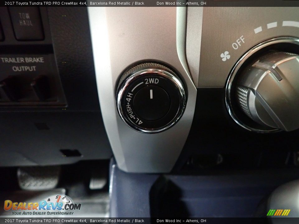 2017 Toyota Tundra TRD PRO CrewMax 4x4 Barcelona Red Metallic / Black Photo #33